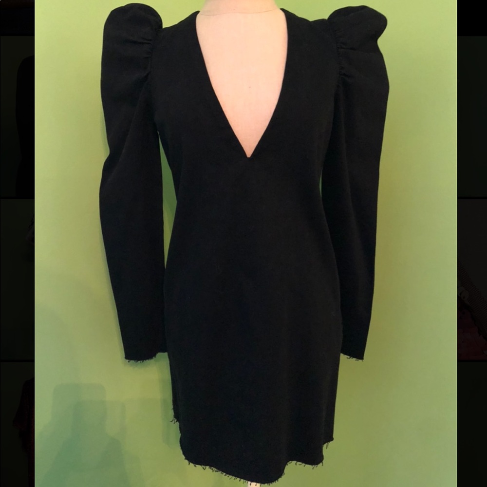 Zara Trafaluc Denimwear Black Dress